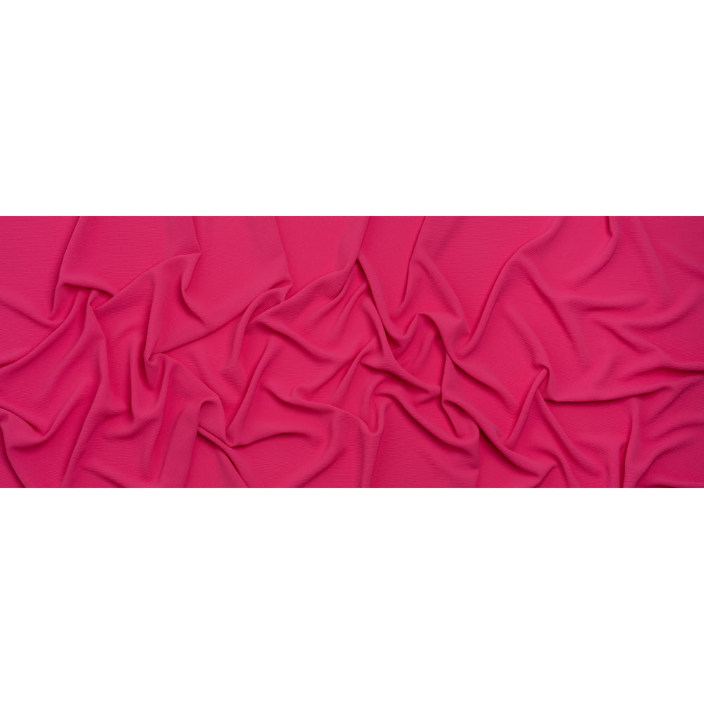 Stretch Polyester Crepe - Pink - Designer Deadstock Stretch Polyester Crepe - Pink - Designer Deadstock