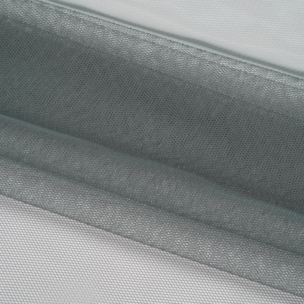 Polyester Tulle - Steel Gray - Designer Deadstock Polyester Tulle - Steel Gray - Designer Deadstock