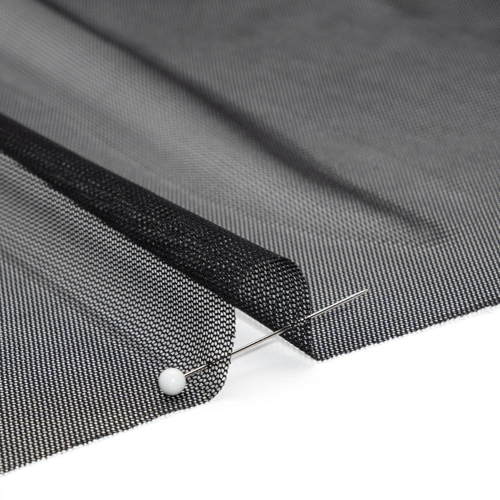 Polyester Mesh - Black - Designer Deadstock - Detail Polyester Mesh - Black - Designer Deadstock - Detail
