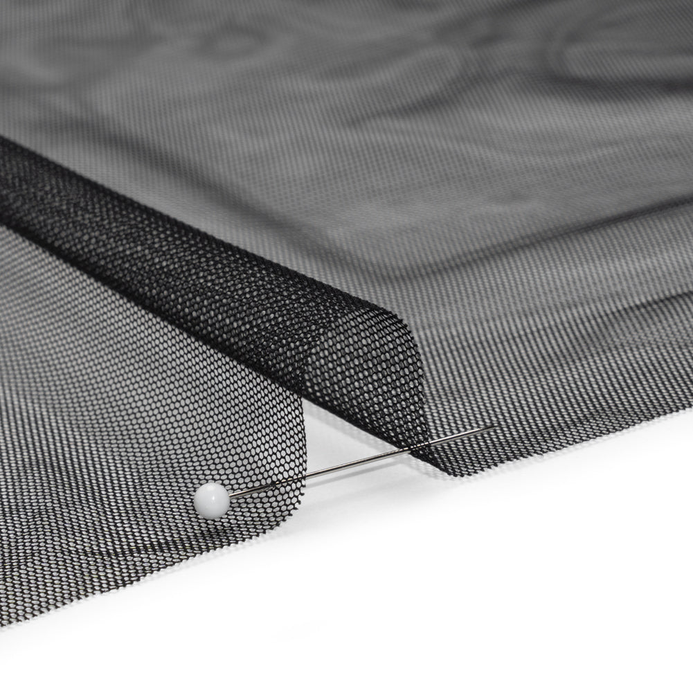 Polyester Tulle - Black - Designer Deadstock Polyester Tulle - Black - Designer Deadstock