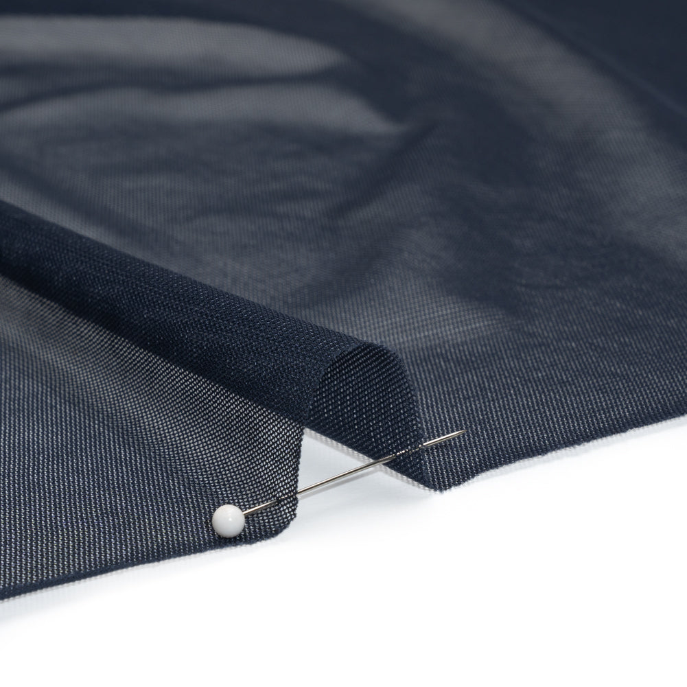 Polyester Stretch Mesh - Navy - Designer Deadstock Polyester Stretch Mesh - Navy - Designer Deadstock