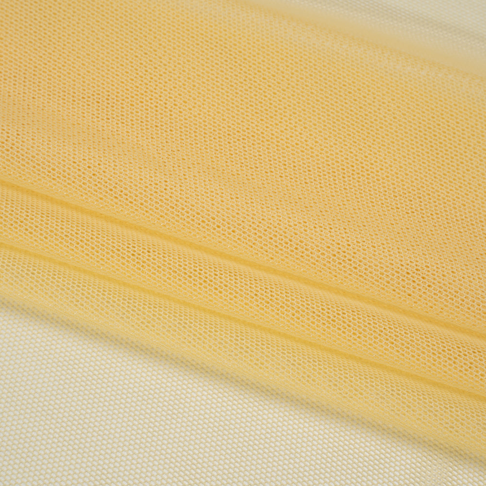 Polyester Stretch Mesh - Lemon Yellow - Designer Deadstock Polyester Stretch Mesh - Lemon Yellow - Designer Deadstock