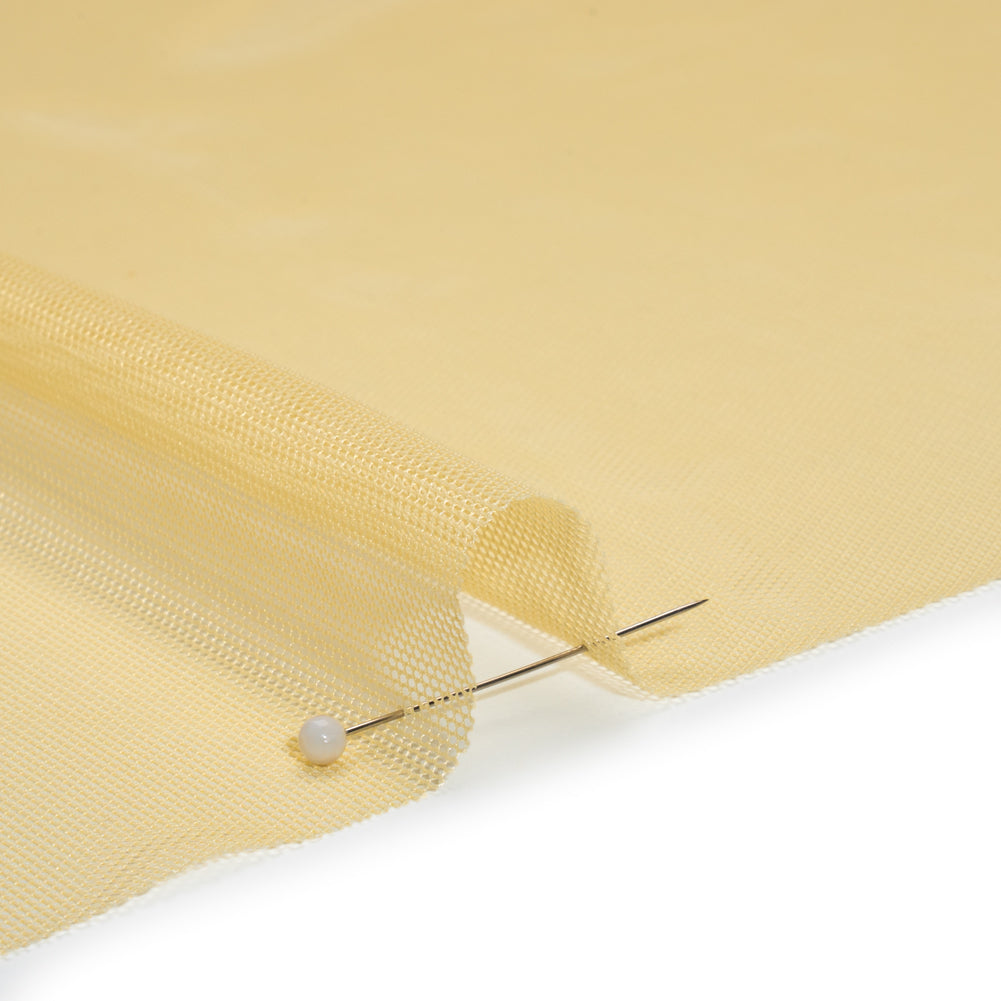 Polyester Stretch Mesh - Lemon Yellow - Designer Deadstock Polyester Stretch Mesh - Lemon Yellow - Designer Deadstock