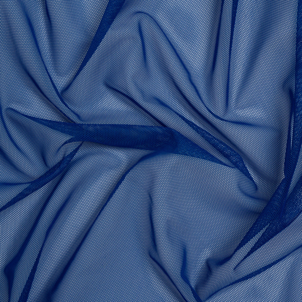 Polyester Stretch Mesh - Cobalt Blue - Designer Deadstock Polyester Stretch Mesh - Cobalt Blue - Designer Deadstock