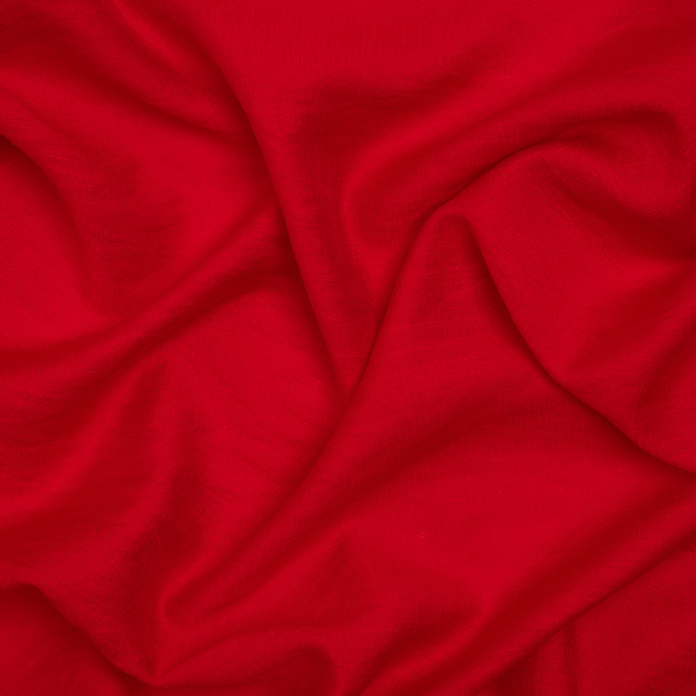 Viscose and Nylon Dobby - Red Geometric - Designer Deadstock Viscose and Nylon Dobby - Red Geometric - Designer Deadstock