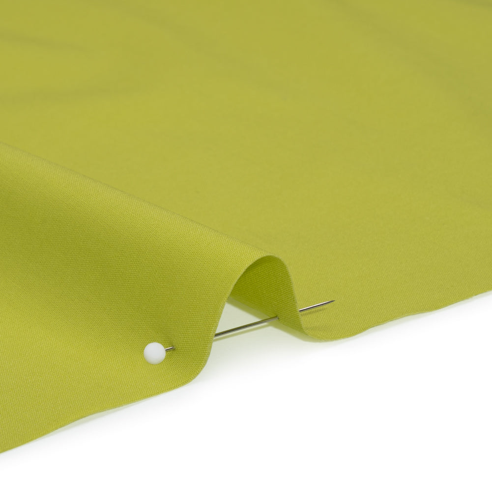 Stretch Cotton Poplin - Lime Green - Designer Deadstock - Detail Stretch Cotton Poplin - Lime Green - Designer Deadstock - Detail