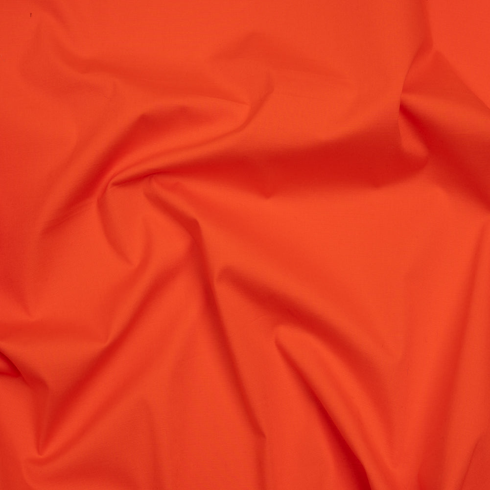 Stretch Cotton Poplin - Orange - Designer Deadstock Stretch Cotton Poplin - Orange - Designer Deadstock