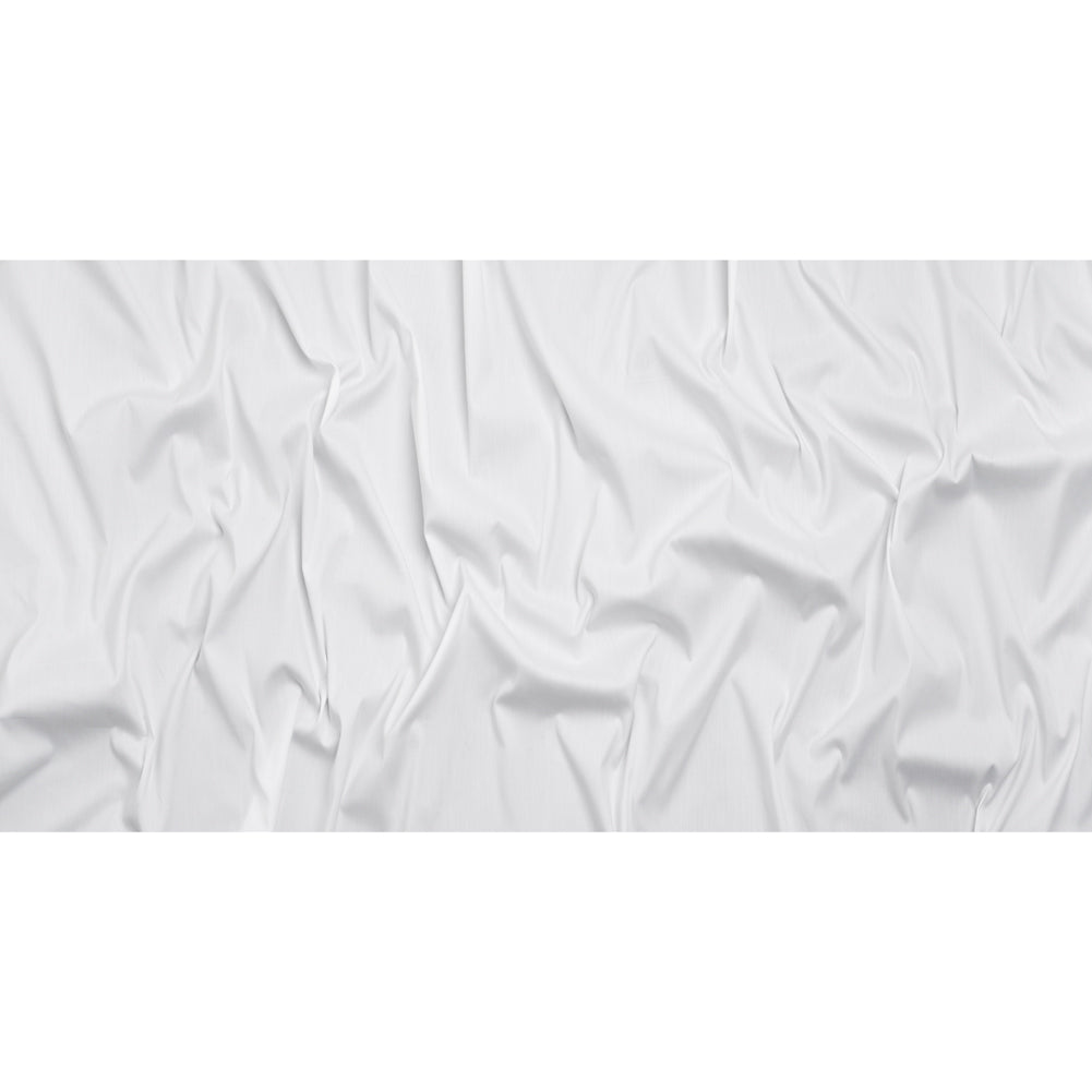 Stretch Cotton and Nylon Poplin - White - Designer Deadstock Stretch Cotton and Nylon Poplin - White - Designer Deadstock