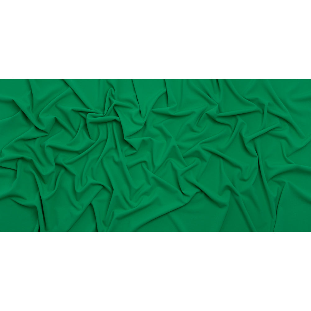 Stretch Polyester Crepe Double Knit - Dark Mint Green - Designer Deadstock Stretch Polyester Crepe Double Knit - Dark Mint Green - Designer Deadstock