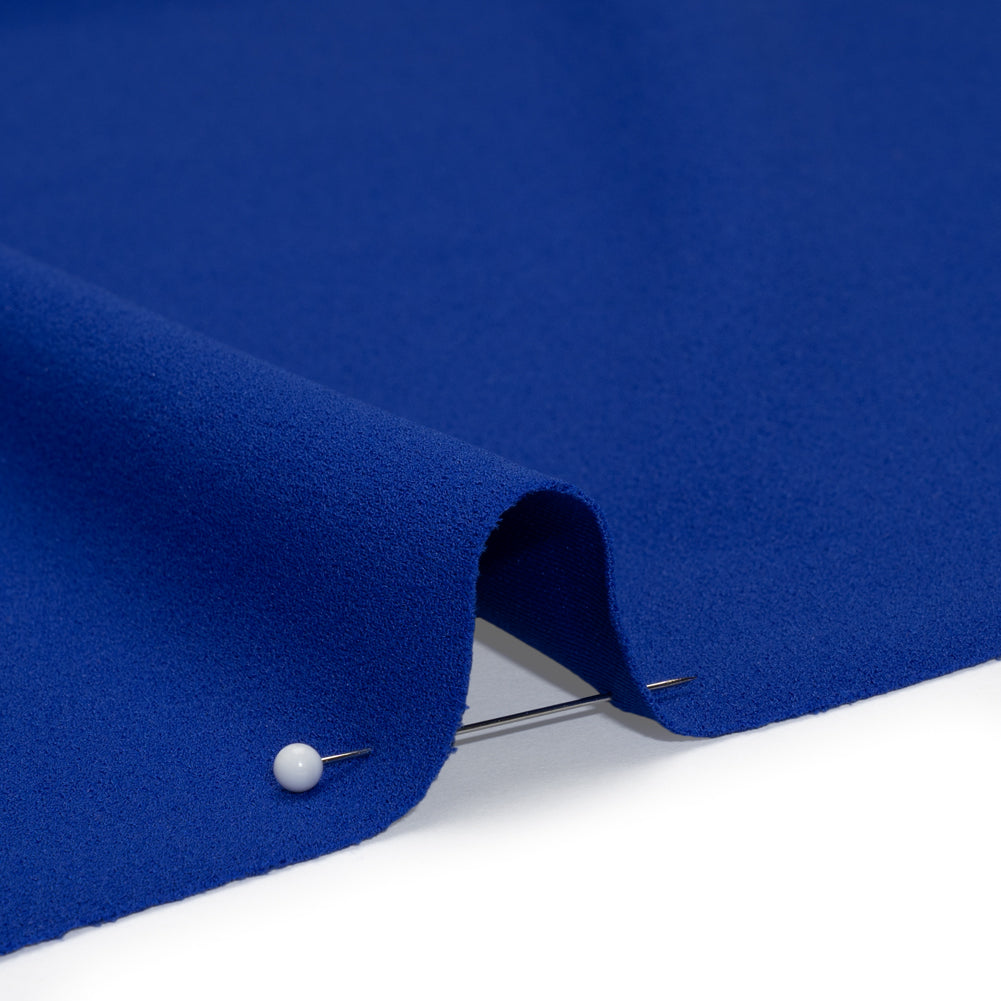 Stretch Polyester Crepe Double Knit - Cobalt Blue - Designer Deadstock Stretch Polyester Crepe Double Knit - Cobalt Blue - Designer Deadstock