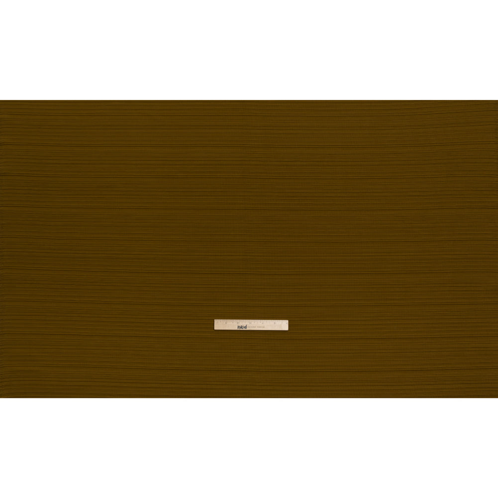 Ribbed Stretch Polyester Double Knit by Mara Hoffman - Olive - Designer Deadstock Ribbed Stretch Polyester Double Knit by Mara Hoffman - Olive - Designer Deadstock