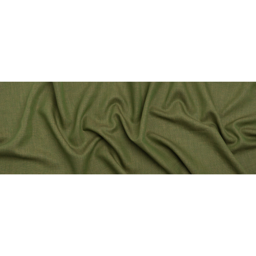 Two-Tone Medium Weight Linen Woven - Kelly Green and Orange Full Two-Tone Medium Weight Linen Woven - Kelly Green and Orange Full