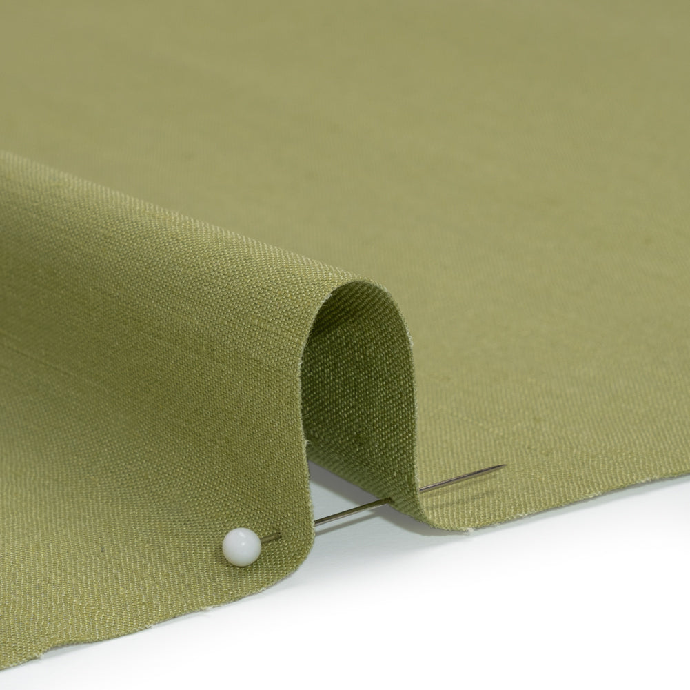 Stretch Linen Woven - Green Apple - Asturias Collection Stretch Linen Woven - Green Apple - Asturias Collection