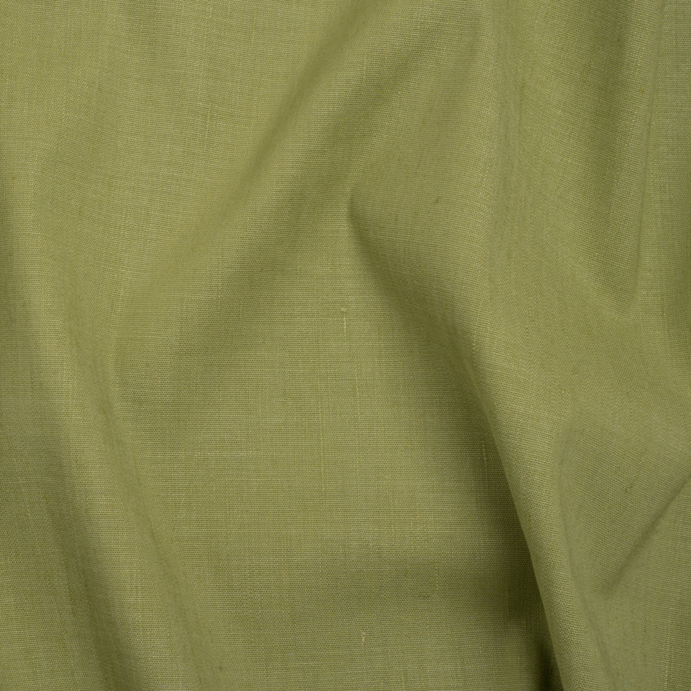 Stretch Linen Woven - Green Apple - Asturias Collection Stretch Linen Woven - Green Apple - Asturias Collection
