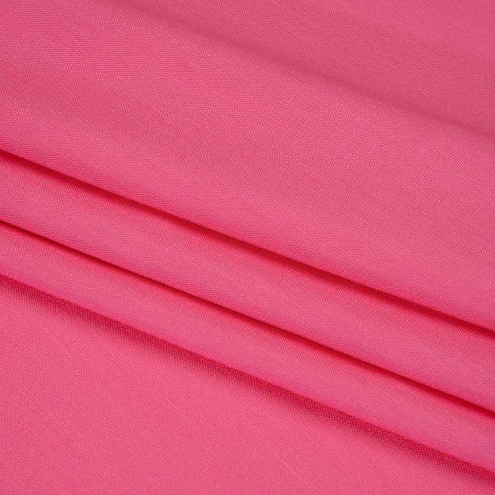 Stretch Linen Woven - Peony Pink - Asturias Collection Stretch Linen Woven - Peony Pink - Asturias Collection