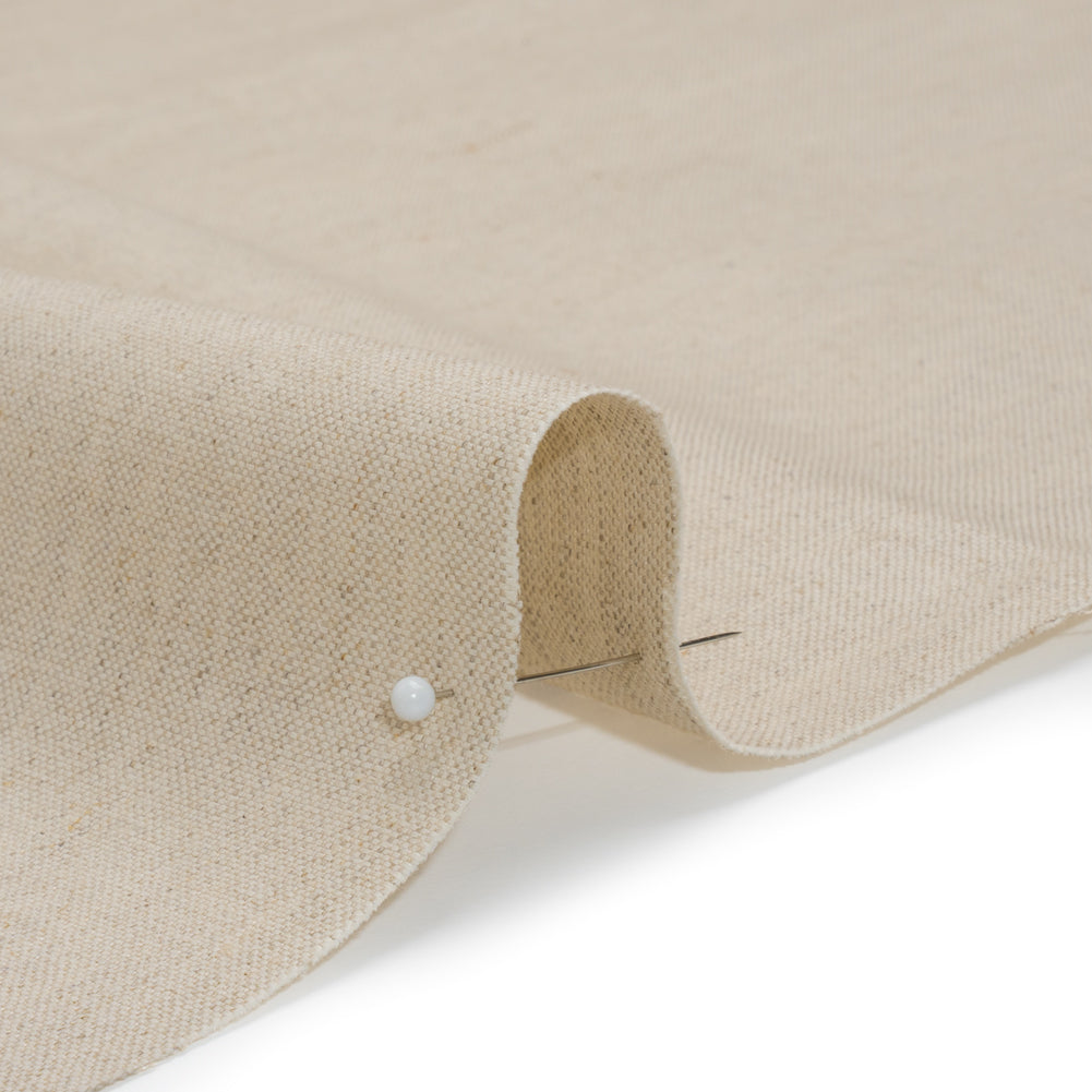 Medium Weight Linen and Cotton Woven - Oatmeal Detail Medium Weight Linen and Cotton Woven - Oatmeal Detail
