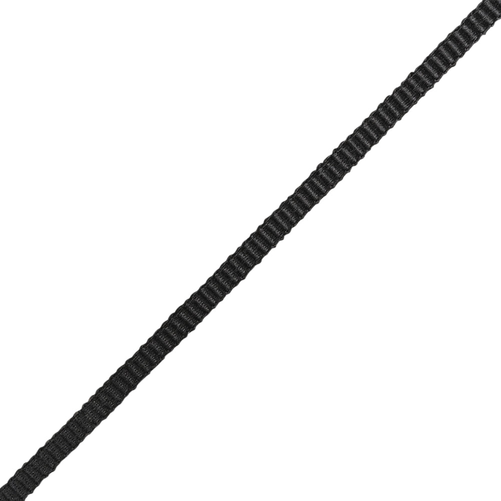 Grosgrain Ribbon - 3mm - Black - Folded Grosgrain Ribbon - 3mm - Black - Folded