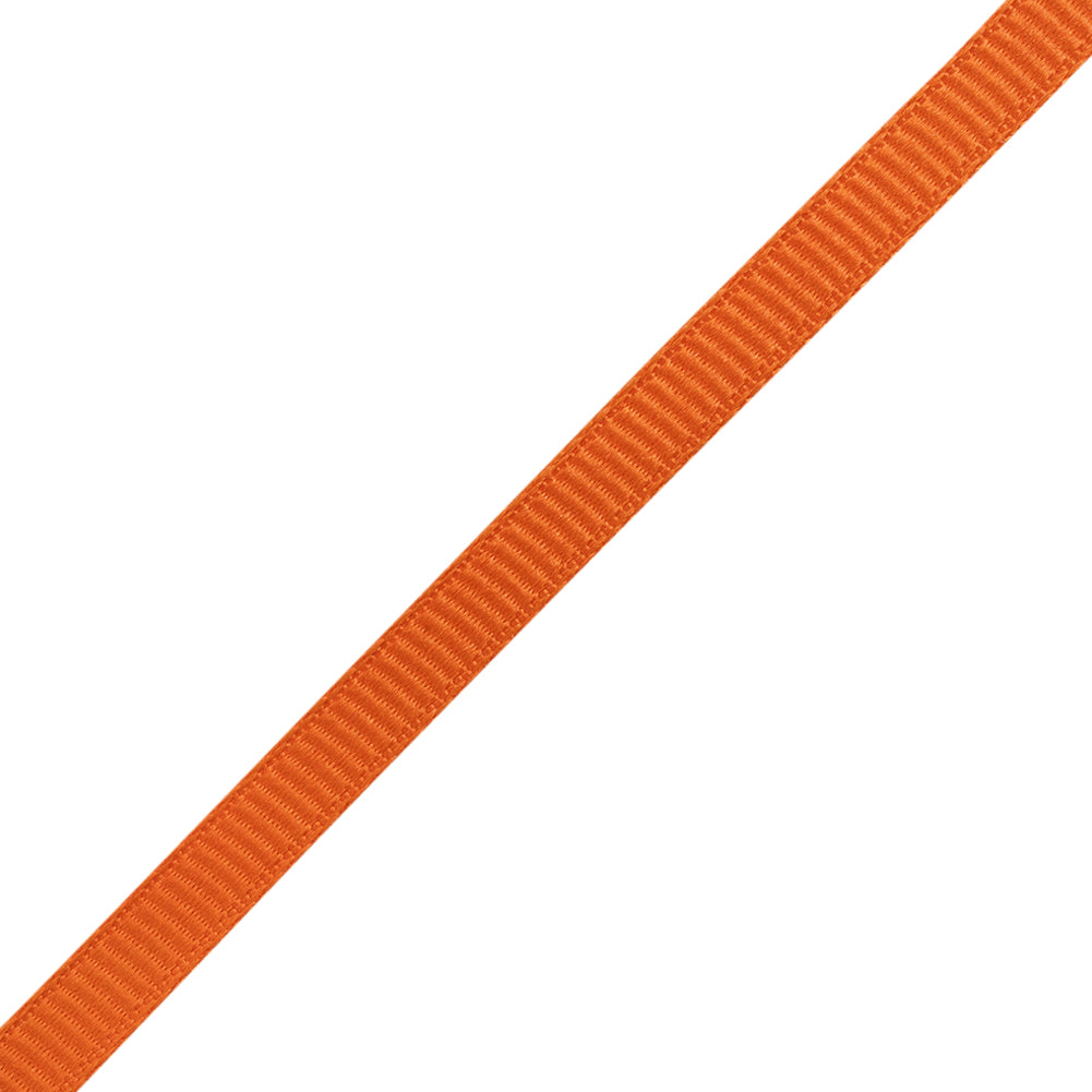 Grosgrain Ribbon - 5mm - Orange - Folded Grosgrain Ribbon - 5mm - Orange - Folded