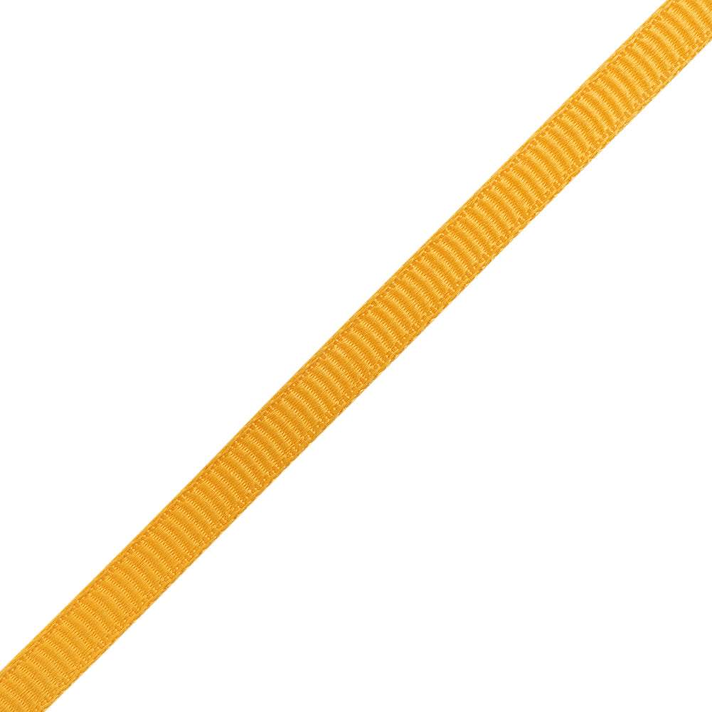 Grosgrain Ribbon - 5mm - Yellow - Folded Grosgrain Ribbon - 5mm - Yellow - Folded