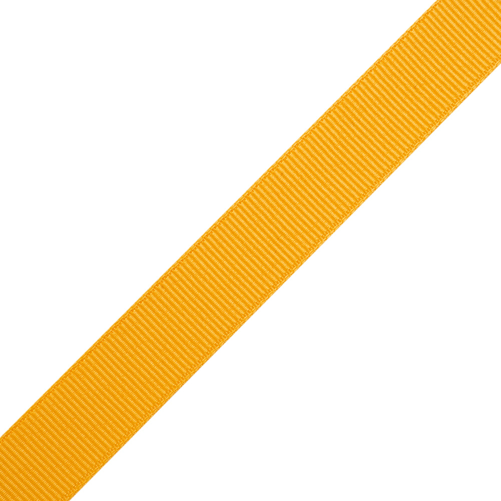 Grosgrain Ribbon - 15mm - Yellow - Folded Grosgrain Ribbon - 15mm - Yellow - Folded