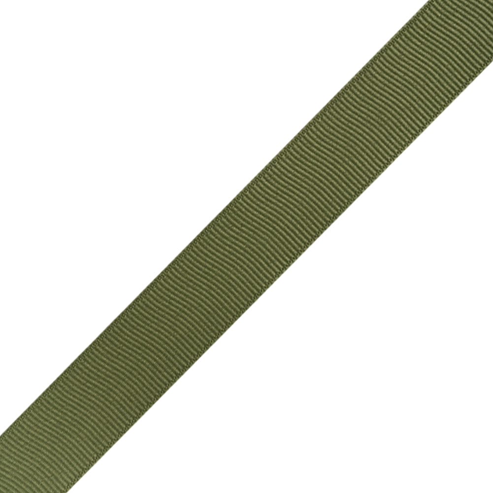 Grosgrain Ribbon - 20mm - Olive - Folded Grosgrain Ribbon - 20mm - Olive - Folded
