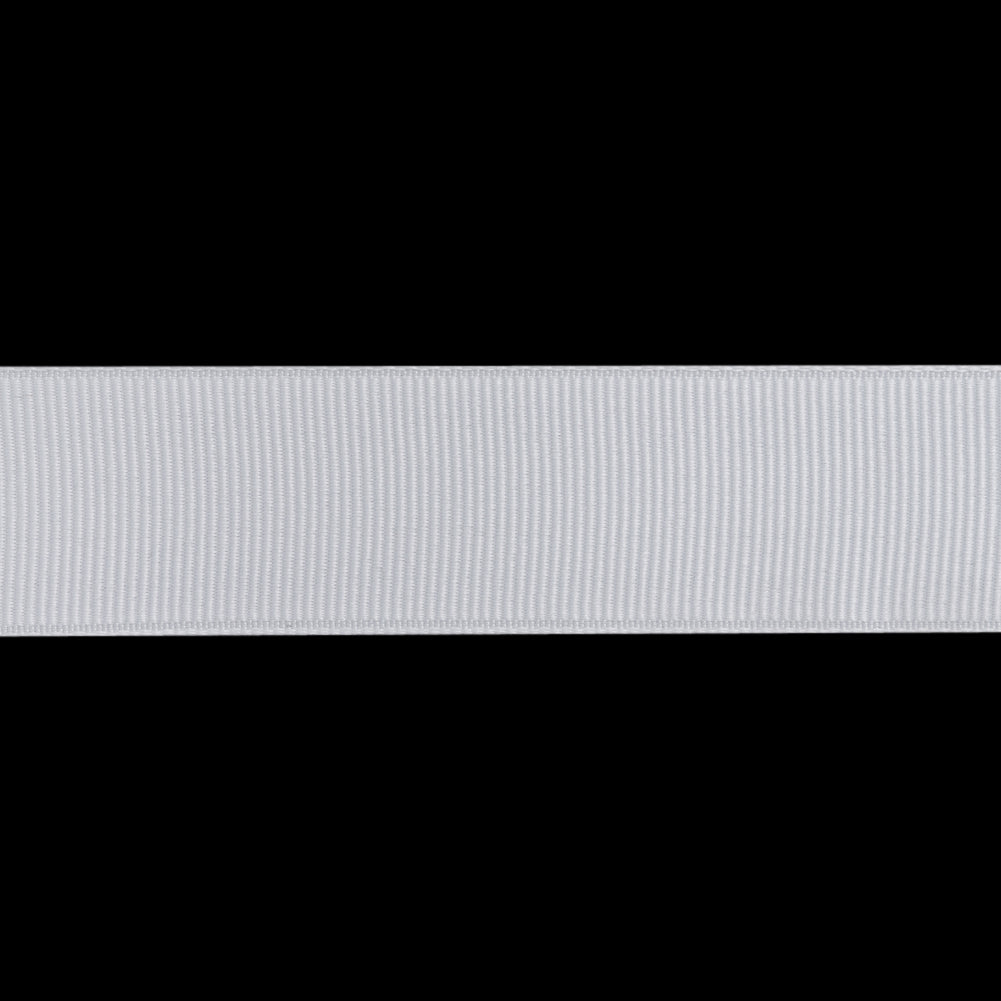 Grosgrain Ribbon - 25mm - White - Folded Grosgrain Ribbon - 25mm - White - Folded