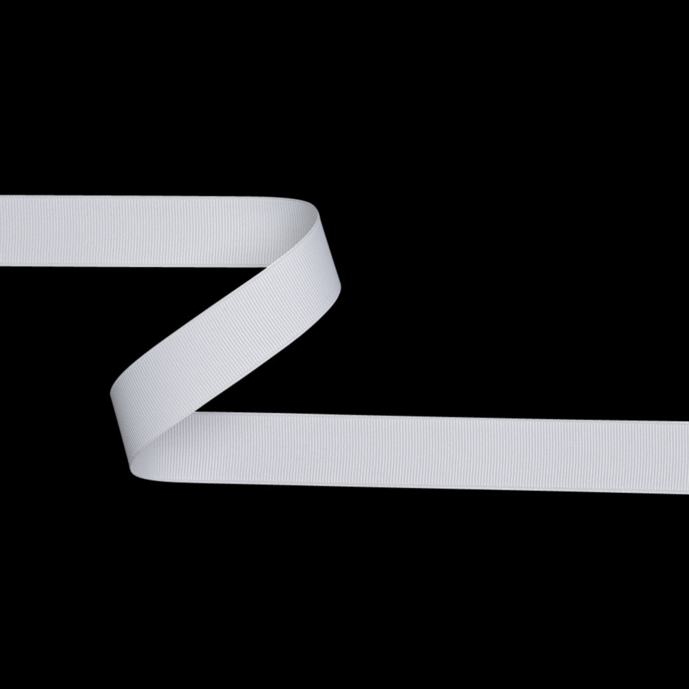 Grosgrain Ribbon - 25mm - White Grosgrain Ribbon - 25mm - White