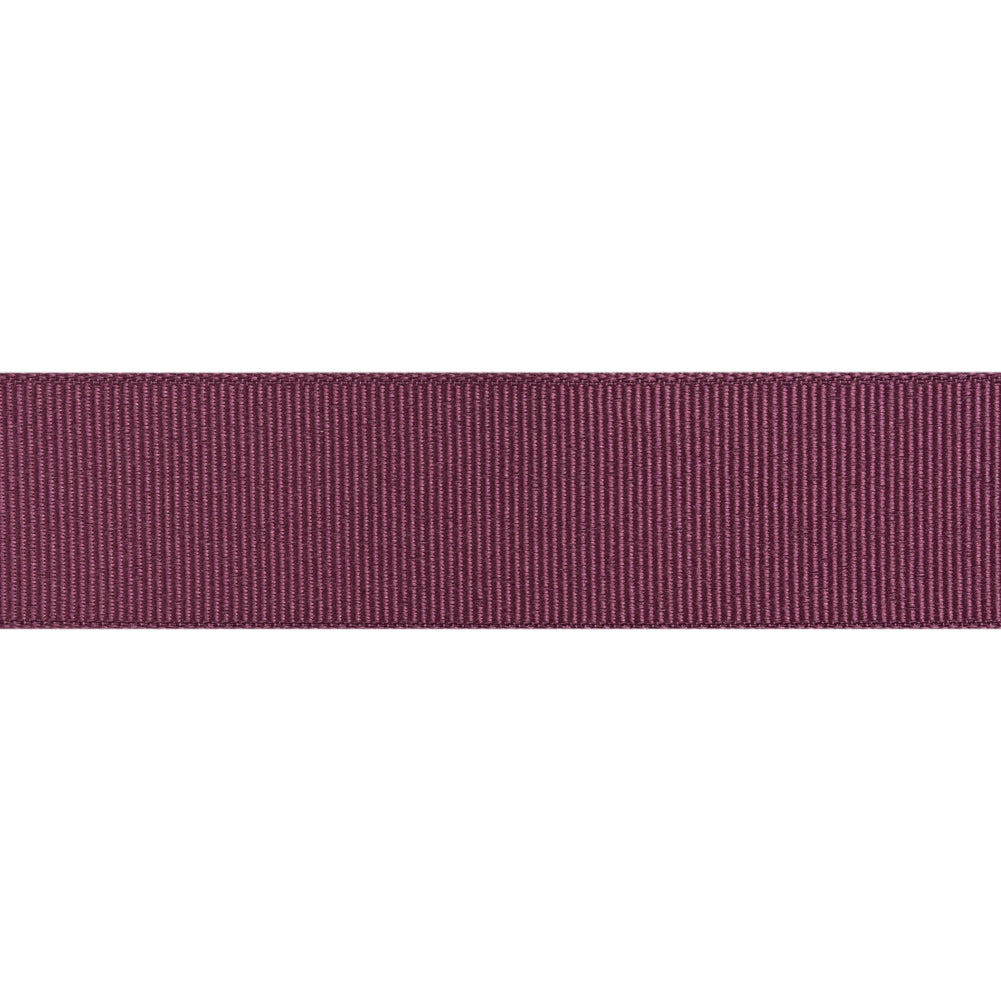 Grosgrain Ribbon - 25mm - Grape - Folded Grosgrain Ribbon - 25mm - Grape - Folded