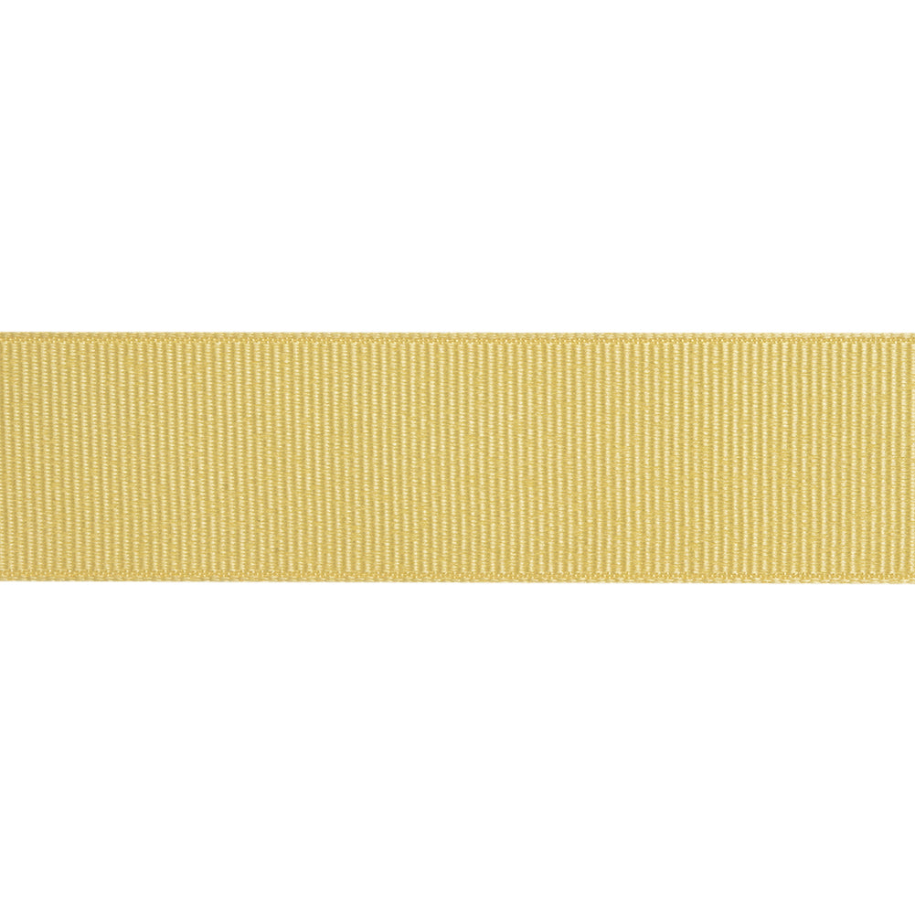 Grosgrain Ribbon - 25mm - Light Yellow - Folded Grosgrain Ribbon - 25mm - Light Yellow - Folded