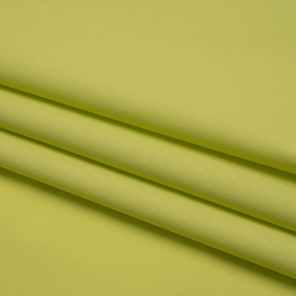 Stretch Cotton Poplin - Spring Green - Designer Deadstock - Folded Stretch Cotton Poplin - Spring Green - Designer Deadstock - Folded