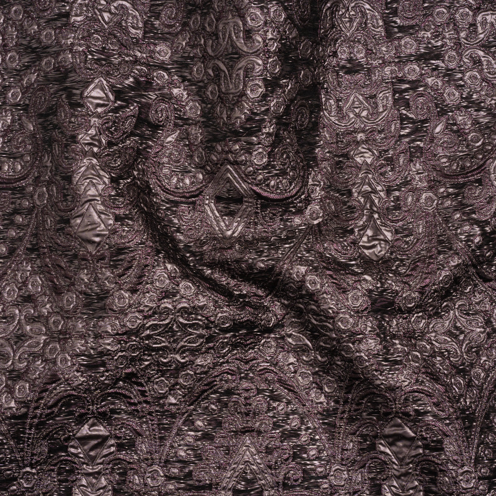 Metallic Luxury Brocade - Dusk Purple Fancy Chandeliers Metallic Luxury Brocade - Dusk Purple Fancy Chandeliers