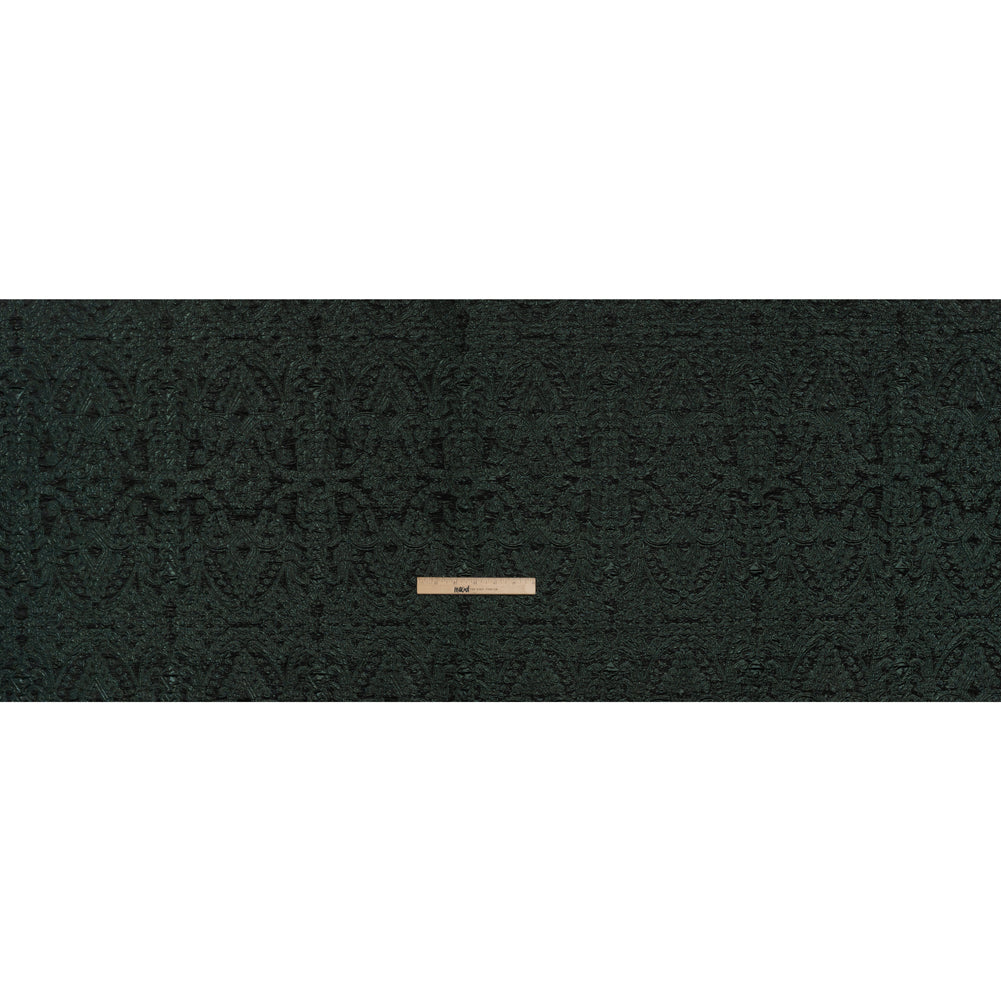 Metallic Luxury Brocade - Dark Green Fancy Chandeliers Metallic Luxury Brocade - Dark Green Fancy Chandeliers