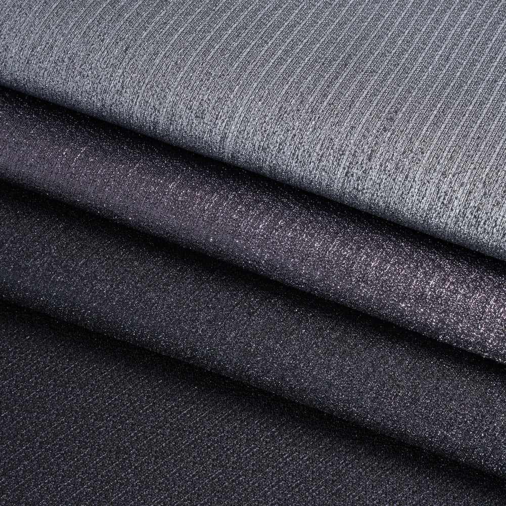 Metallic Luxury Brocade - Gray and Navy Crackled Ombre - Folded Metallic Luxury Brocade - Gray and Navy Crackled Ombre - Folded