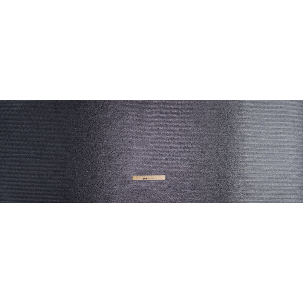Metallic Luxury Brocade - Gray and Navy Crackled Ombre - Full Metallic Luxury Brocade - Gray and Navy Crackled Ombre - Full