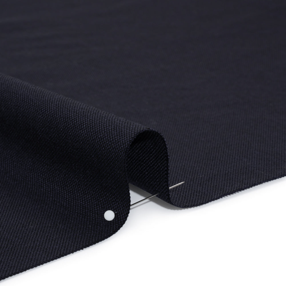 Wool Pique Suiting - Navy Blue Birdseye - Deadstock - Detail Wool Pique Suiting - Navy Blue Birdseye - Deadstock - Detail