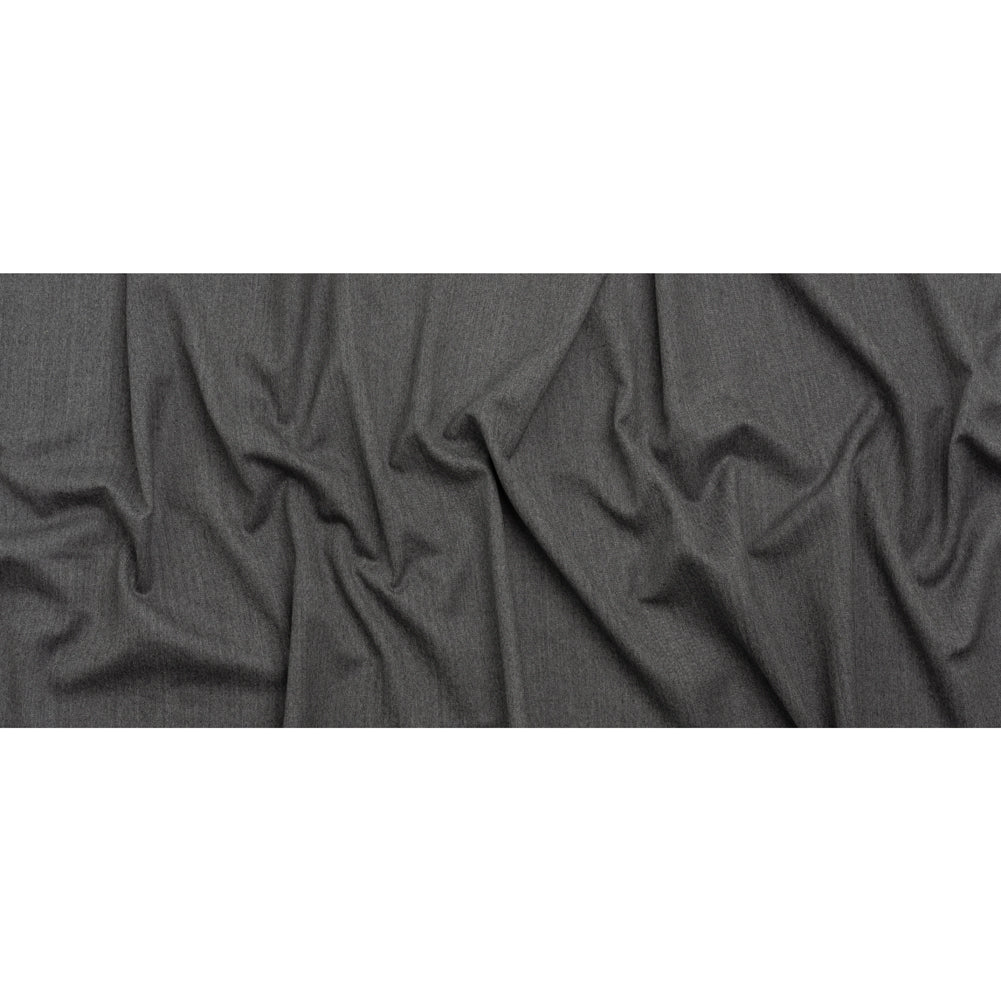 Wool Twill Suiting - Heathered Gray Herringbone - Deadstock Wool Twill Suiting - Heathered Gray Herringbone - Deadstock