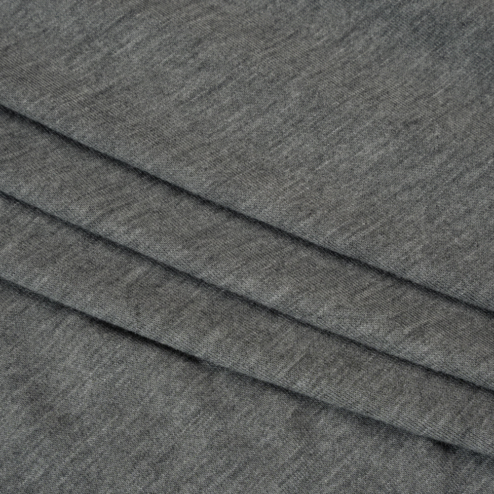 Stretch Rayon Jersey - Dark Heathered Gray - Deadstock Stretch Rayon Jersey - Dark Heathered Gray - Deadstock
