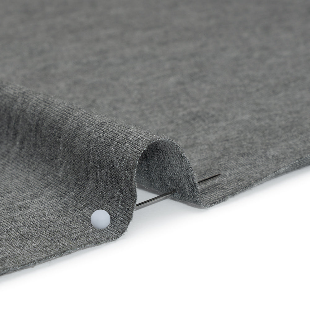Stretch Rayon Jersey - Dark Heathered Gray - Deadstock Stretch Rayon Jersey - Dark Heathered Gray - Deadstock