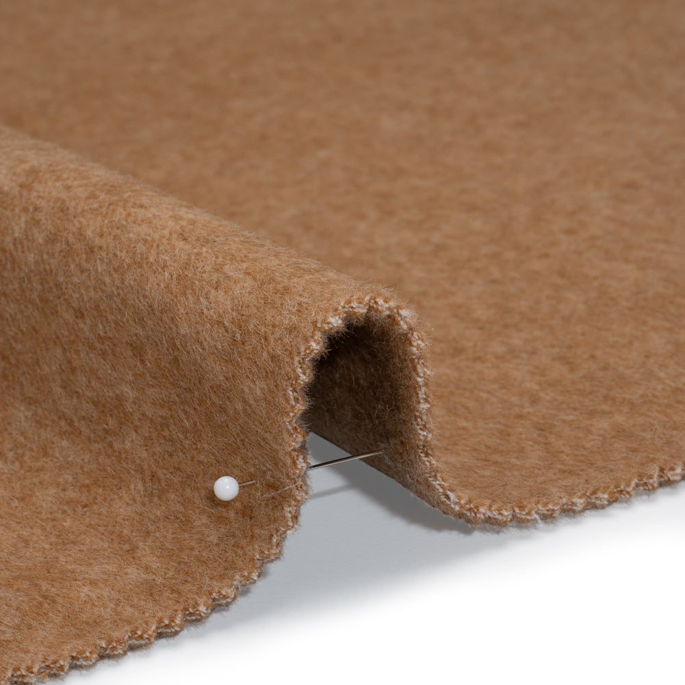 Alpaca Wool Coating Double Face - Brown Alpaca Wool Coating Double Face - Brown