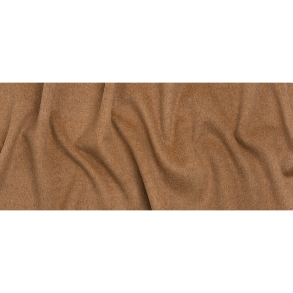 Alpaca Wool Coating Double Face - Brown Alpaca Wool Coating Double Face - Brown