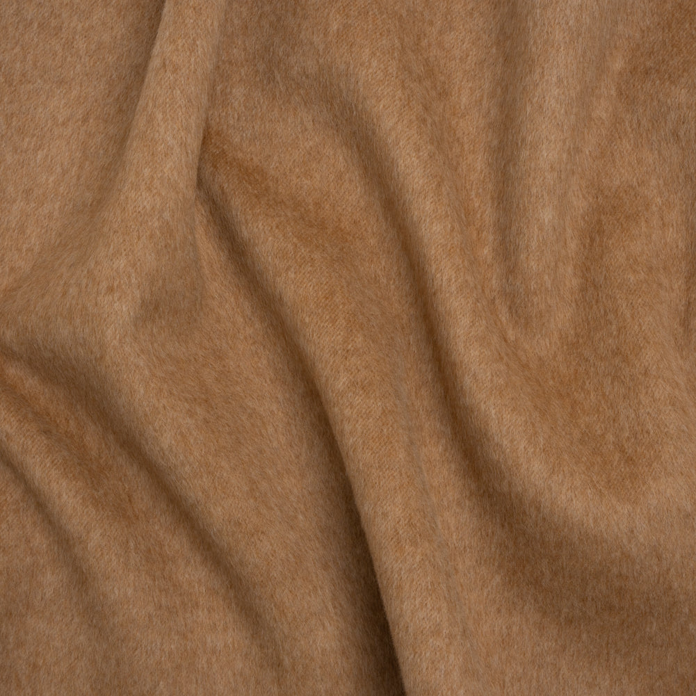 Alpaca Wool Coating Double Face - Brown Alpaca Wool Coating Double Face - Brown