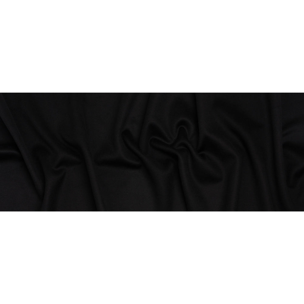 Brushed Cashmere and Wool Coating Double Face - Black Brushed Cashmere and Wool Coating Double Face - Black