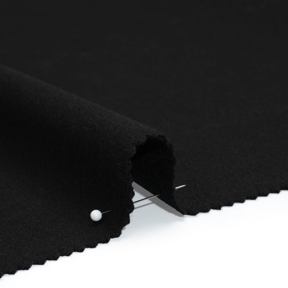Brushed Wool Blend Coating - Black - Emery Collection Brushed Wool Blend Coating - Black - Emery Collection