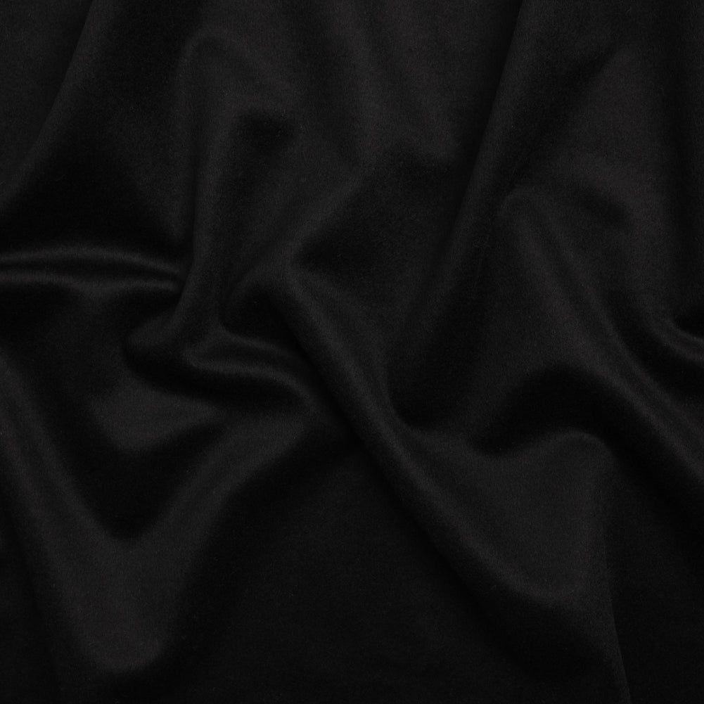 Brushed Wool Blend Coating - Black - Emery Collection Brushed Wool Blend Coating - Black - Emery Collection