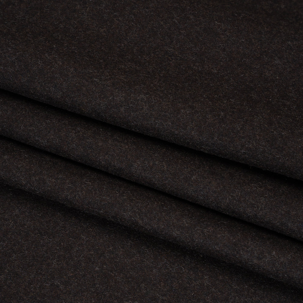Felted Wool Blend Coating - Brown - Elliot Collection Felted Wool Blend Coating - Brown - Elliot Collection