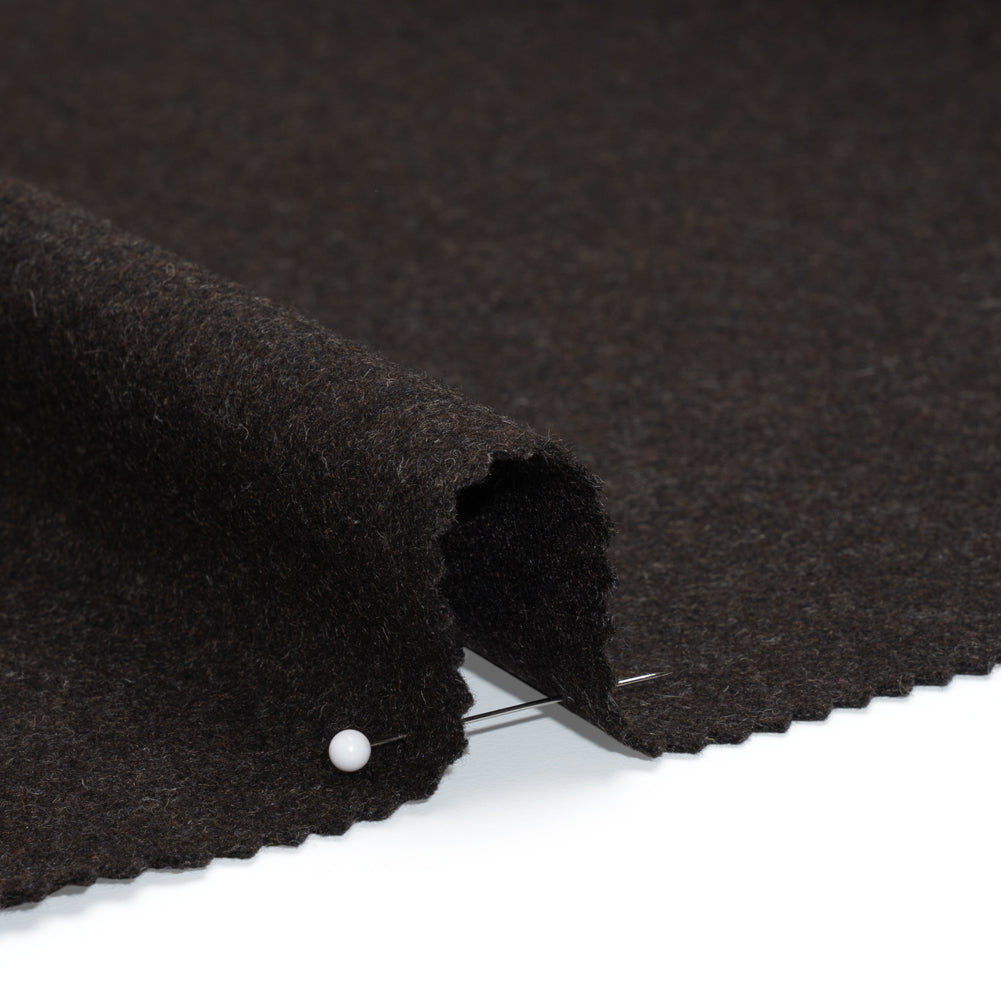 Felted Wool Blend Coating - Brown - Elliot Collection Felted Wool Blend Coating - Brown - Elliot Collection