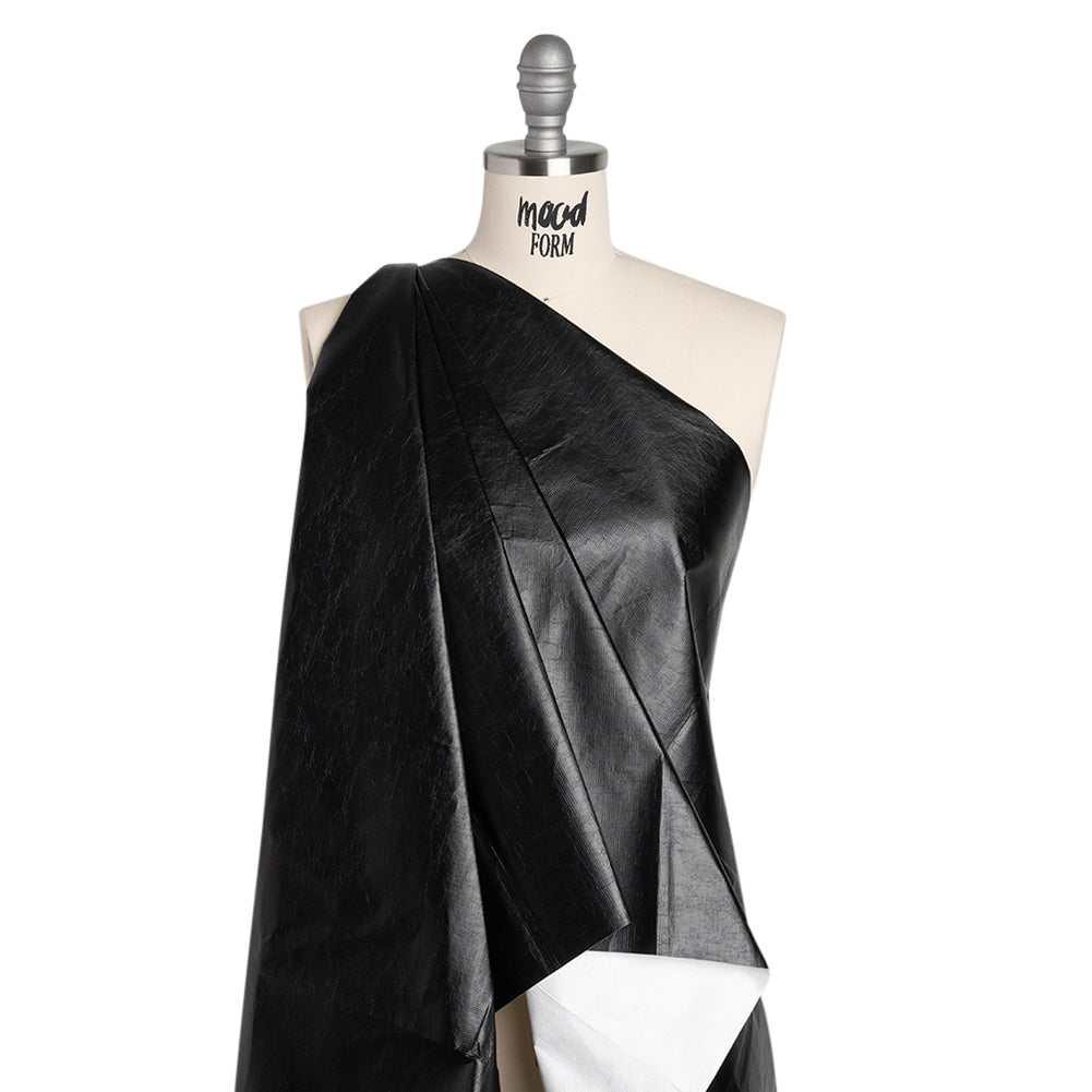 PU Coated Tyvek - Shiny Black PU Coated Tyvek - Shiny Black