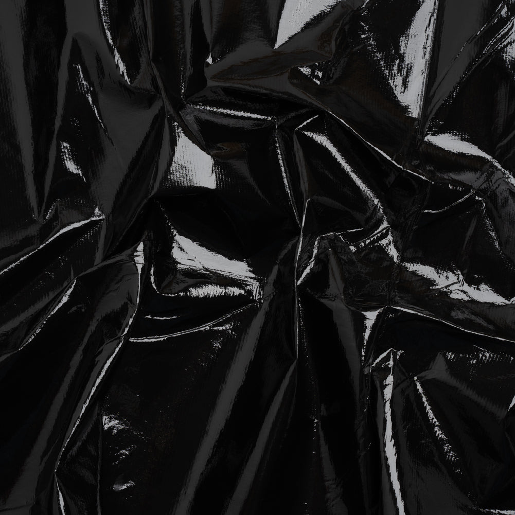 PU Coated Tyvek - Glossy Black PU Coated Tyvek - Glossy Black