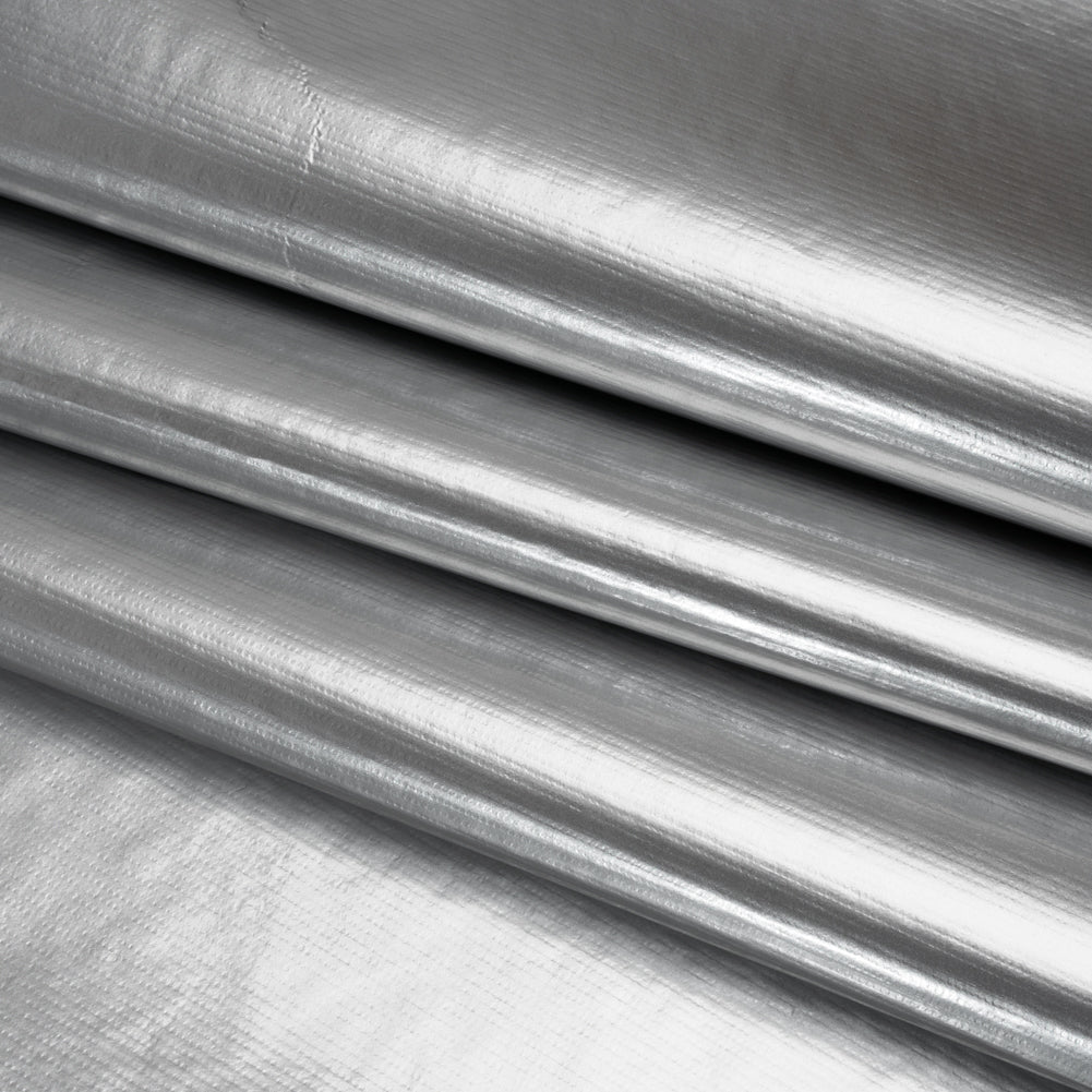 PU Coated Tyvek - Shiny Silver - Folded PU Coated Tyvek - Shiny Silver - Folded