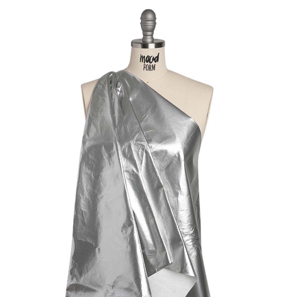PU Coated Tyvek - Shiny Silver - Drape PU Coated Tyvek - Shiny Silver - Drape